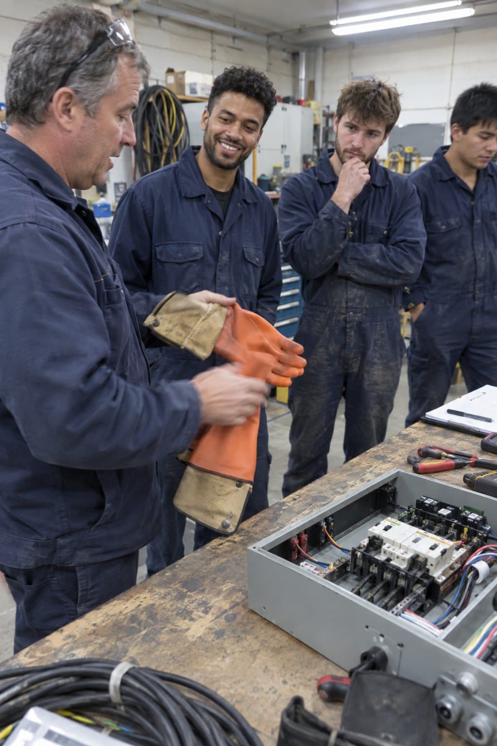Curso de riesgo eléctrico en un taller