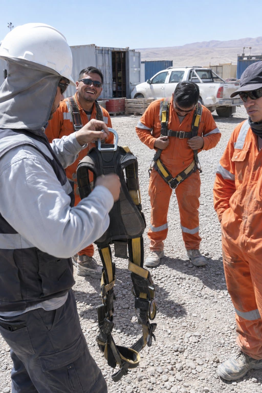 Curso de trabajo en altura en una faena minera
